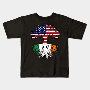 Irish Roots American Kids T-Shirt